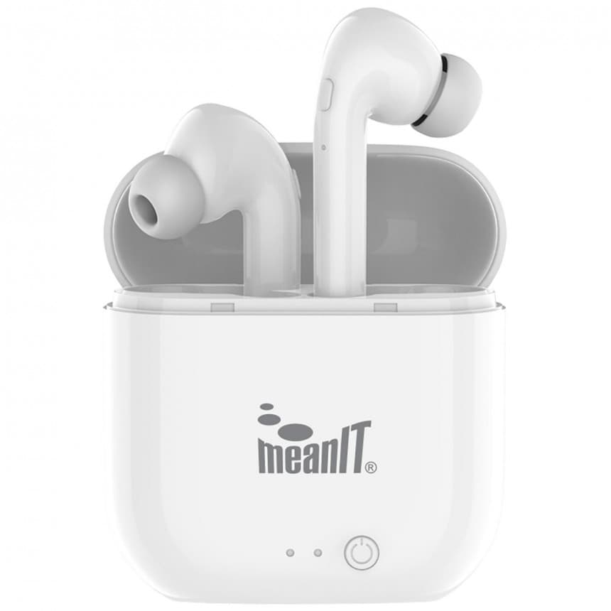 MeanIT Bežične stereo slušalice, Bluetooth v5.0, bele - TWS B50 1