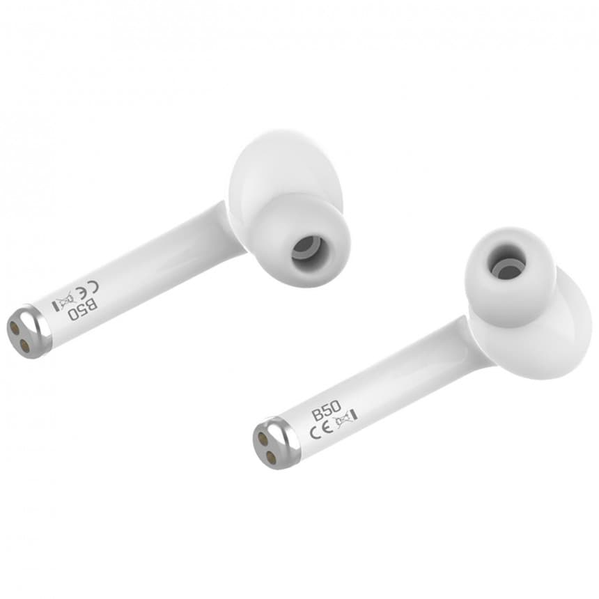 MeanIT Bežične stereo slušalice, Bluetooth v5.0, bele - TWS B50 4