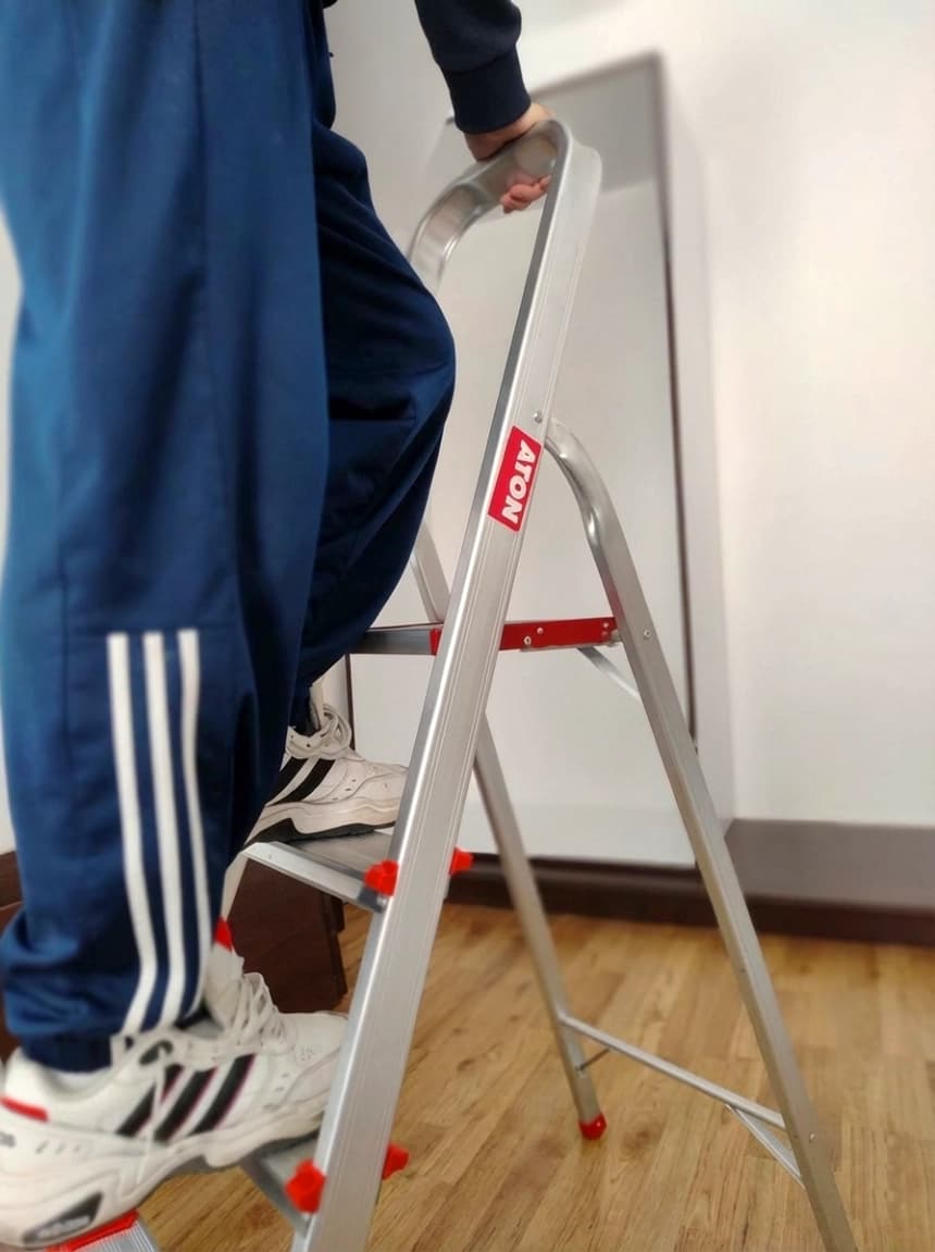 ATON Aluminijumske sklopive platformske merdevine 7+1 1.59m ATN-DLH108 6