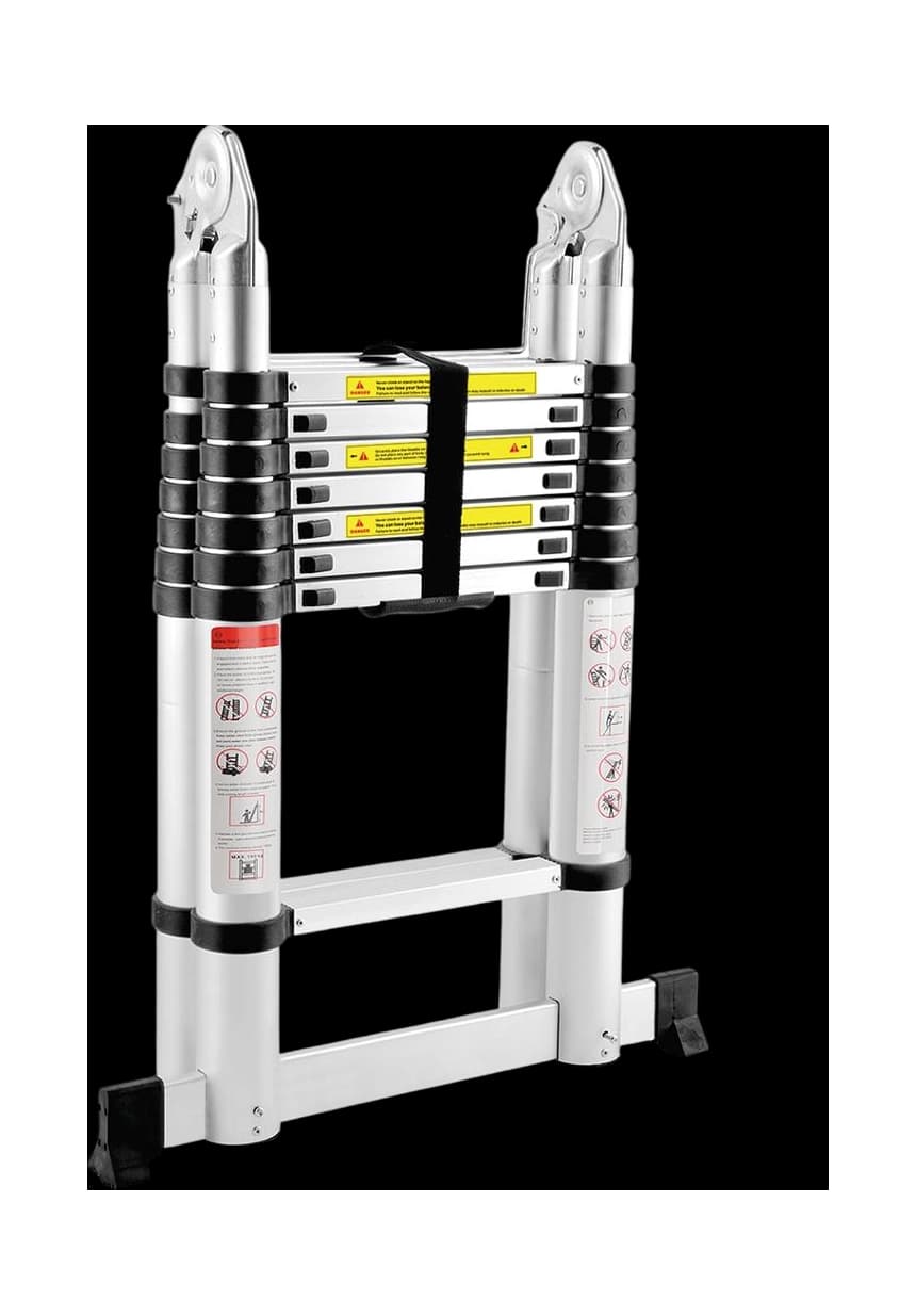 ATON  Aluminijumske teleskopske zglobne merdevine 2x5 3.20m ATN-DLT705B 1