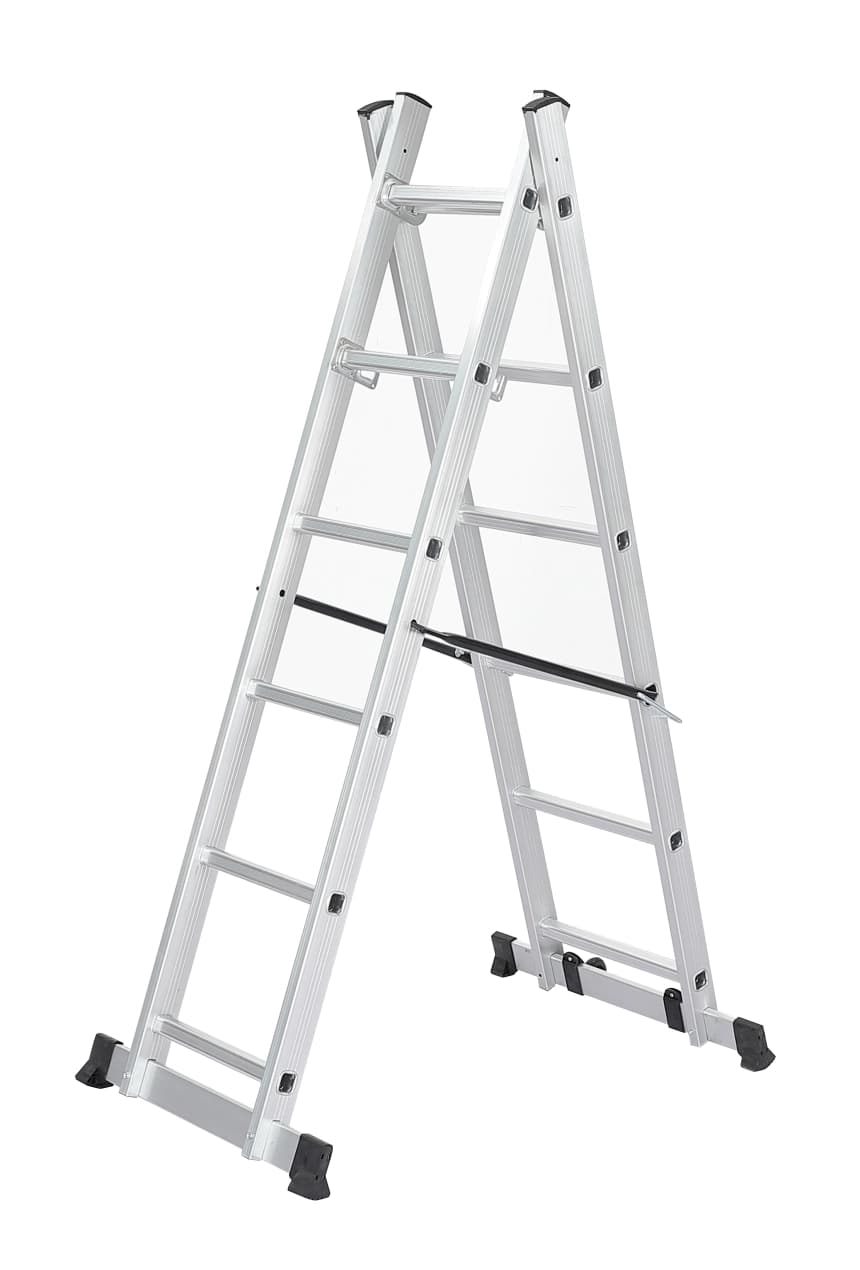 ATON  Aluminijumske dvodelne merdevine sa skelom 2x6 2.76m ATN-DLSL101-6 2