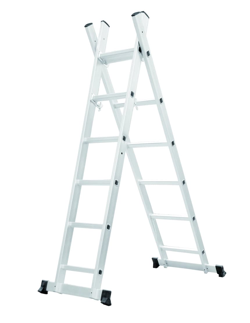 ATON  Aluminijumske dvodelne merdevine sa skelom 2x6 2.76m ATN-DLSL101-6 3