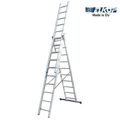 ELKOP Trodelne Aluminijumske Merdevine 3x10 - 5,8m