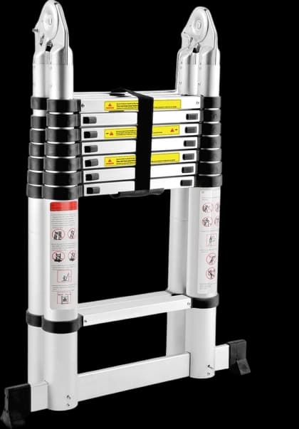 ATON  Aluminijumske teleskopske zglobne merdevine 2x5 3.20m ATN-DLT705B