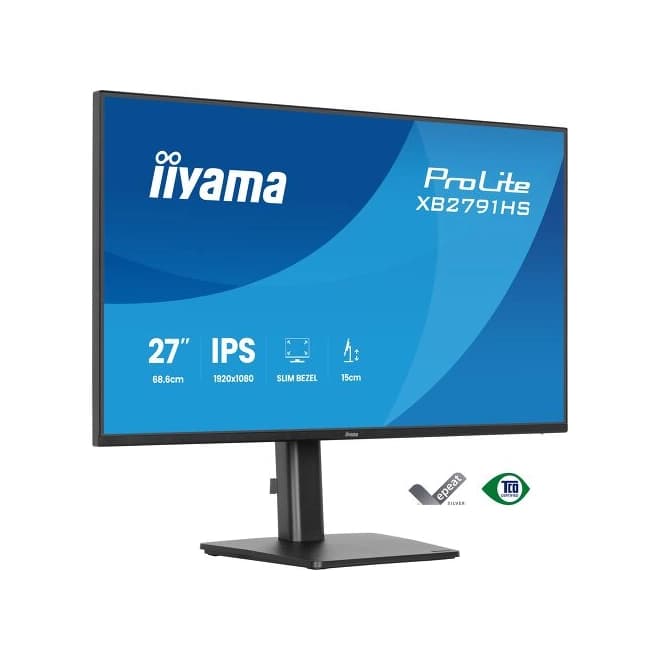 IIYAMA Monitor LED X2791HS-B1 27" IPS panel 1920x1080 120Hz 1ms MPRT 350cdm2 1500 1 Speakers HDMI DisplayPort 1