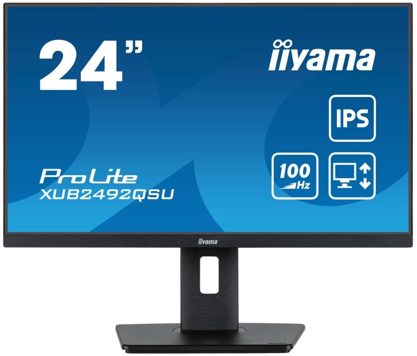 IIYAMA 23.8" XUB2492QSU-B1 2560x1440 100Hz, 0.5ms, USB Hub 1