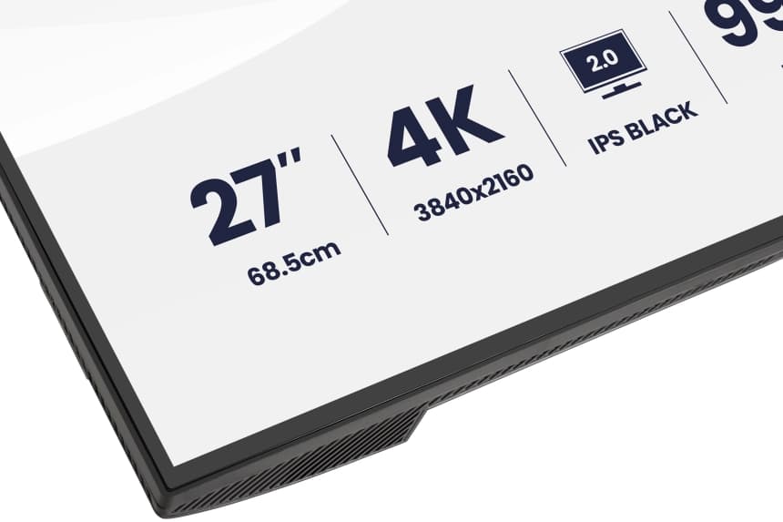 IIYAMA HB2701UHSNP-B1 27" IPS BLACK 2.0 panel, 3840x2160 UHD, DCI-P3 99%, Pantone Certified, Delta E 2, USB-C Dock (LAN 96W PD DP-OUT), 4ms, 15cm height adj. stand, 450cd/m2, CR 3000:1, HDMI, DisplayPort, Speakers, USB HUB (3x 3.2+1xC) 7
