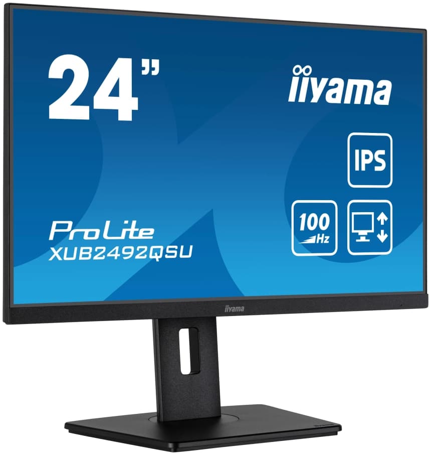 IIYAMA 23.8" XUB2492QSU-B1 2560x1440 100Hz, 0.5ms, USB Hub 2