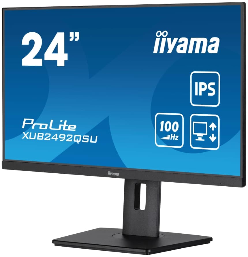 IIYAMA 23.8" XUB2492QSU-B1 2560x1440 100Hz, 0.5ms, USB Hub 3