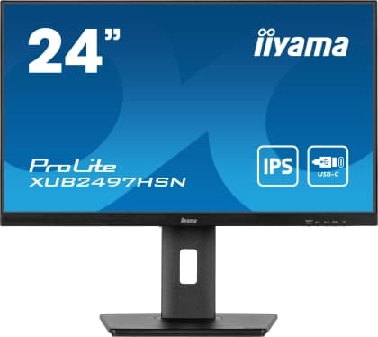IIYAMA 24" XUB2497HSN-B1 1920 x 1080 100Hz, 1ms, USB HUb Type C  65W, RJ45