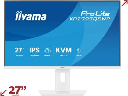 27 IPS panel 2560x1440 EyeComfort 15cm Height Adj Stand USB-C Dock LAN 96W PD DP-OUT 1ms 350cdm2 Speakers USB-C KVM HDMI DisplayPort USB HUB 2x3.2 2xC