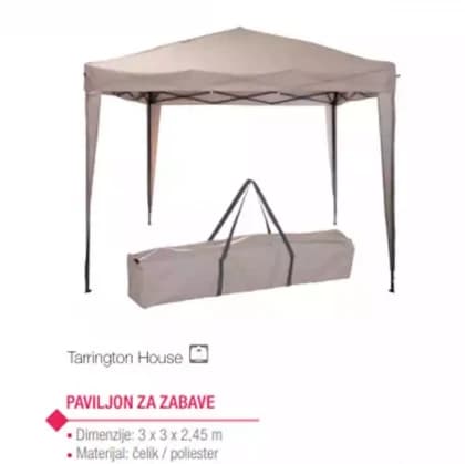 Paviljon za zabave  3x3 x2.45m