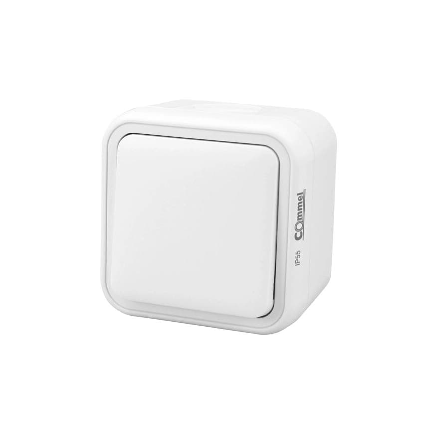 Naizmenic instalacijska sklopka 10A 250V IP55 bela 1