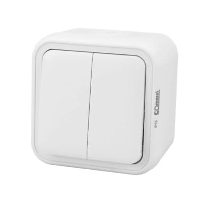 Serijska instalacijska sklopka 10A 250V IP55 bela