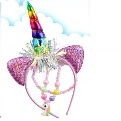 Rajf za kosu Unicorn šareni