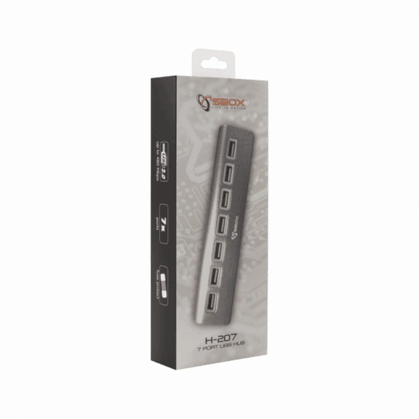 S BOX H 207 USB 7 Portni HUB 5