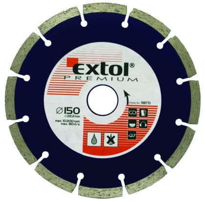 Dijamant sečivo ø180 x 222 x 25mm segmentno  EP 108714