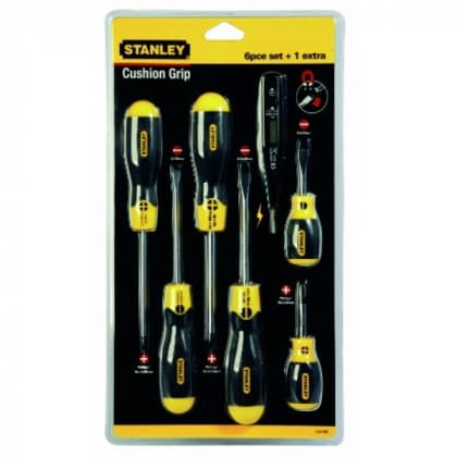 Stanley Odvijači cushion grip / set 6 kom. + tester 220 V 0-65-009
