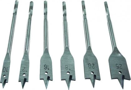 Burgije za drvo ravne set 6  EC 1170