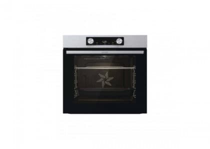Ugradna rerna Gorenje Samostalna ugradna rerna multifunkcijska rerna 13P LED ekran Kružni grejač i ventilator za pečenje na više nivoa istovremeno 77 litara AirFry Fastpreheat Defrost PerfectGrill Pizza funkcija GentleBake AquaClean BO 6737 E02XK