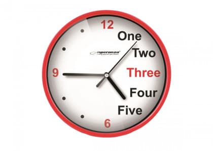 ESPERANZA EHC014R ZIDNI SAT PRAGUE CRVENI