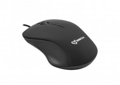 Miš S Box M 958 BlaCk 3D optički USB žičani 1000 DPI Ergonomski dizajn za ugodan rad USB