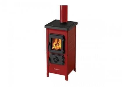 Peć na čvrsto gorivo MBS Happy, crvena