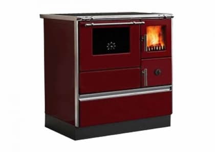 Šporet na čvrsto gorivo Alfa Plam 70 Dominant, crveni, levi