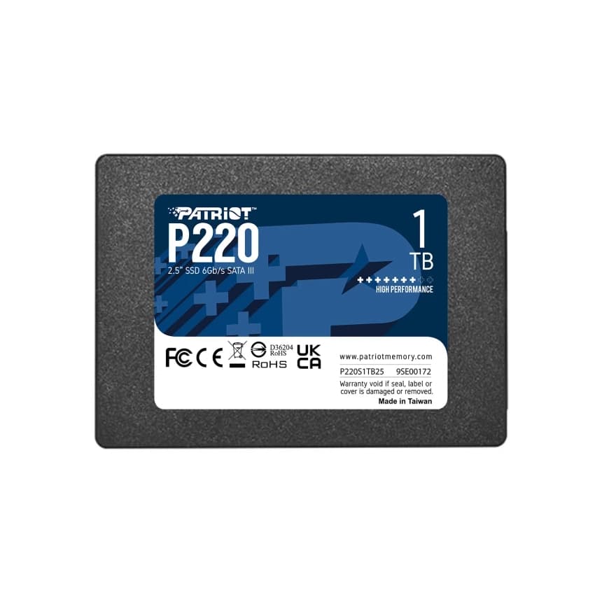 1TB Patriot SSD P220 SATA 3 2,5" P220S1TB25 1