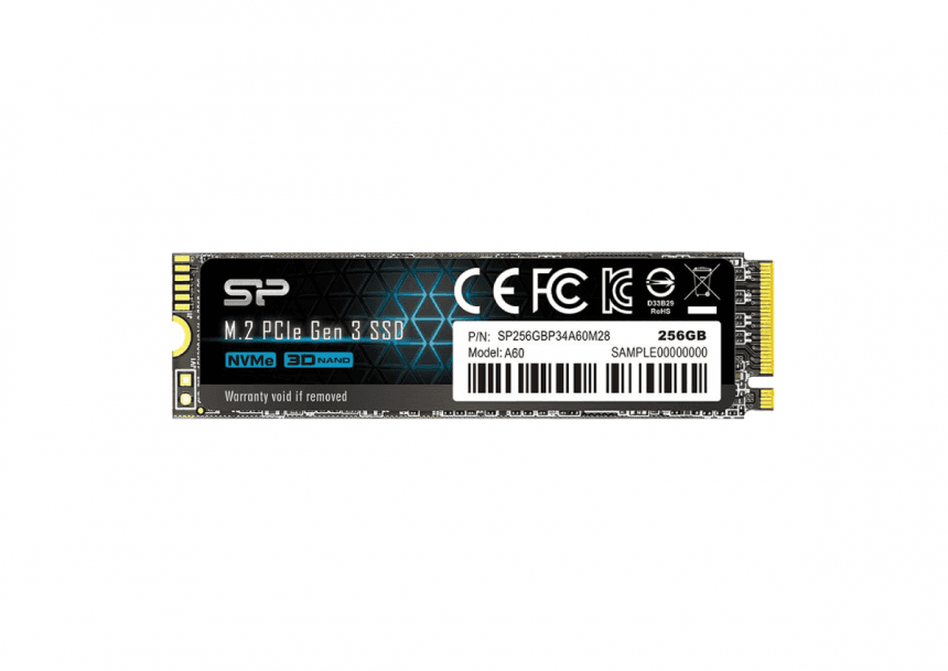 SSD Silicon Power Ace P34A60 256 GB - PCIe 3.0 x4, 2200 1600 MBs, SP256GBP34A60M28 1