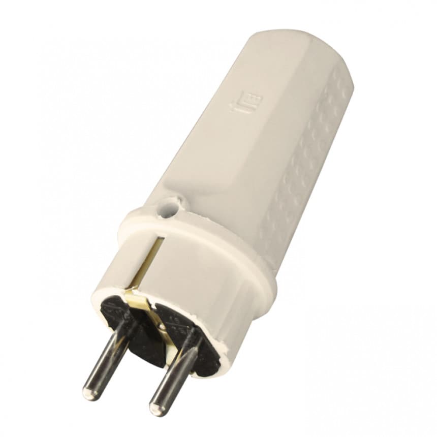 Šuko utikač gumeni DPUV/WH-G 1