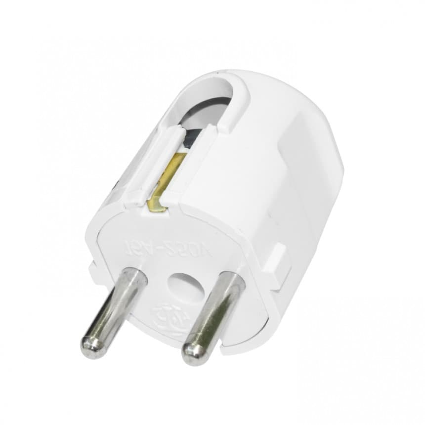 Šuko utikač plastični DPUL/WH 1