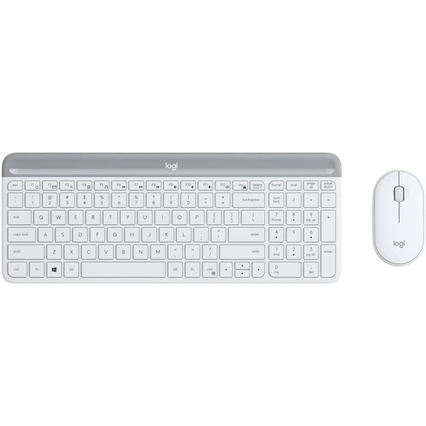 Logitech MK470 Slim Wireless Keyboard and Mouse Combo Off White - US 2
