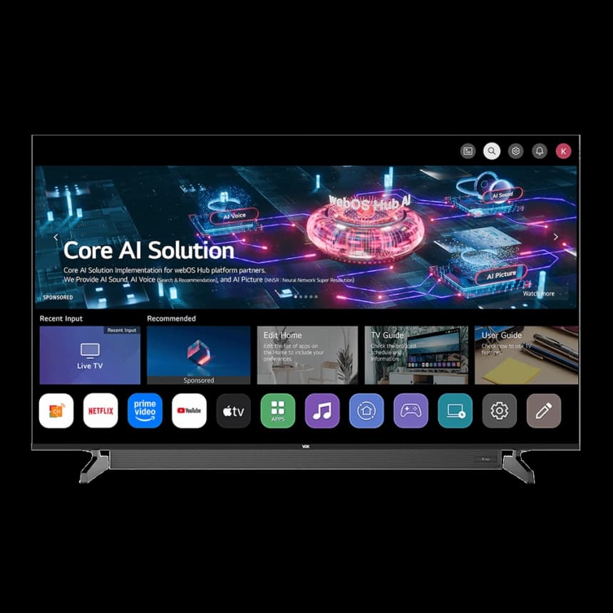 Televizor Vox 55WSB684U Smart, DLED, 4k UHD, 55''(140 cm), DVB-T2/C/S2 1