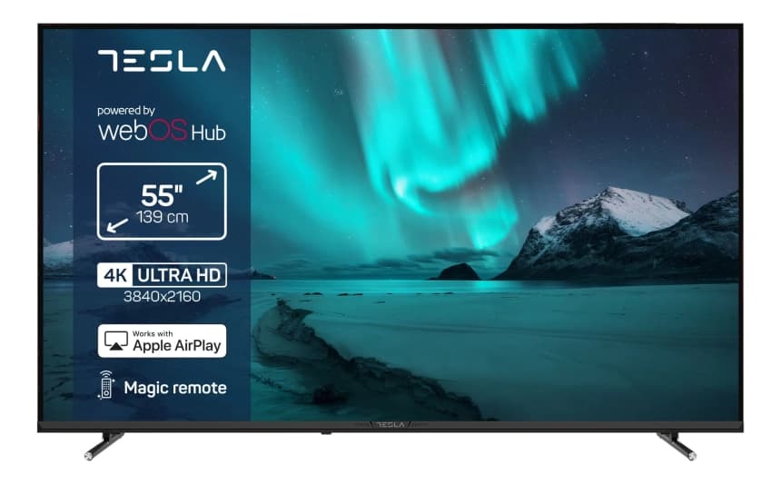 Televizor Tesla 55E655BUW Smart, LED, 4K UHD, 55''(140 cm), DVB-T/T2/C/S/S2 1