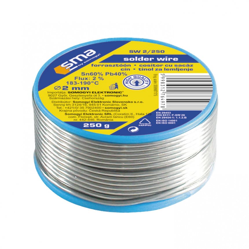 Tinol za lemljenje SW2/250 1