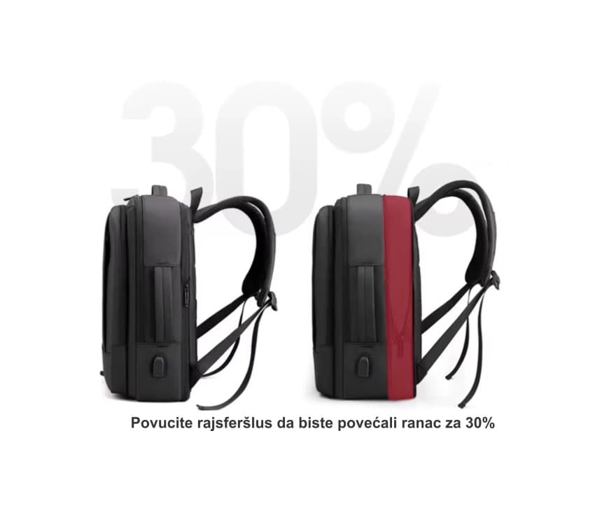 NCC-15-KLB017 Gembird Ranac za laptop 15,6/17inc 43x31x15(+5)cm USB konektor, 900g 4