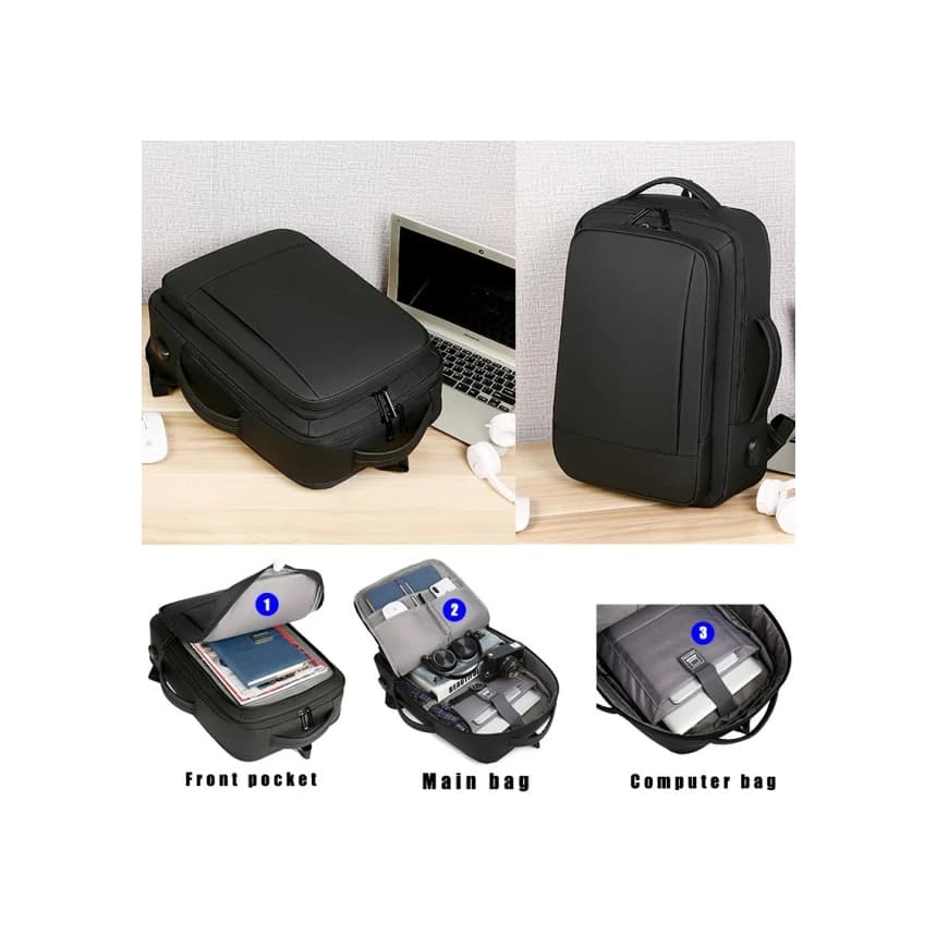 NCC-15-KLB017 Gembird Ranac za laptop 15,6/17inc 43x31x15(+5)cm USB konektor, 900g 6