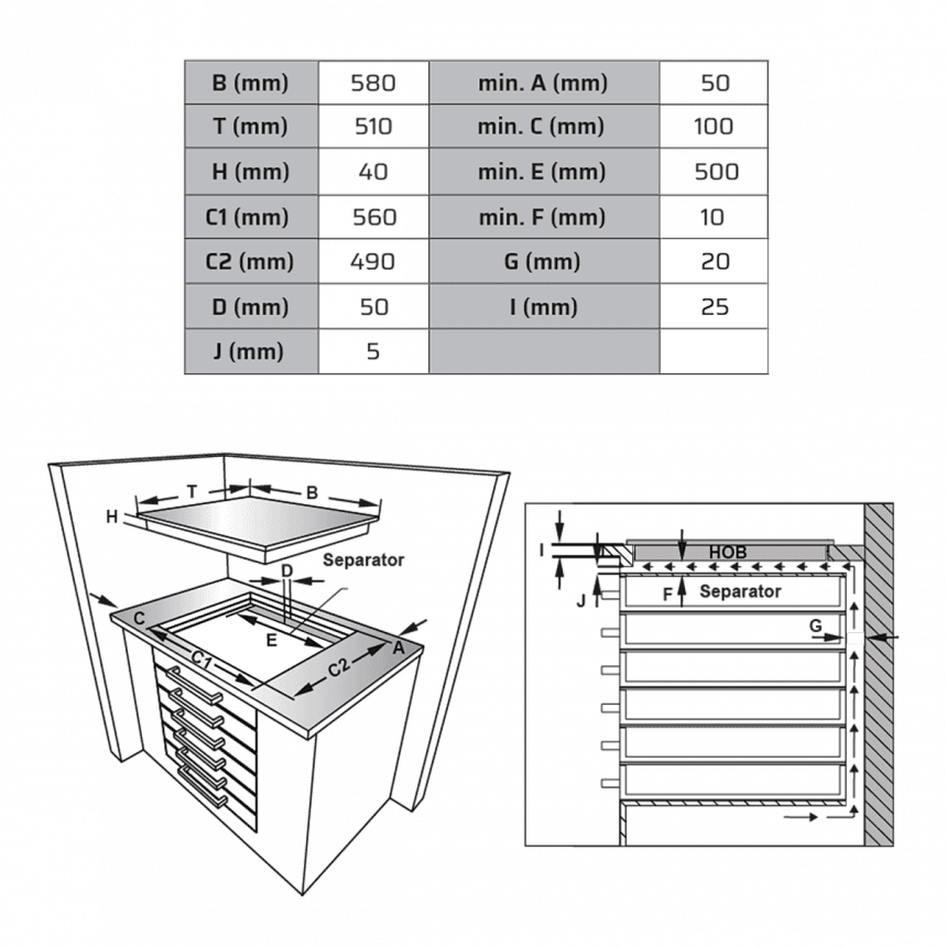 Vox Ugradna ploča EBG 310 GIX 7