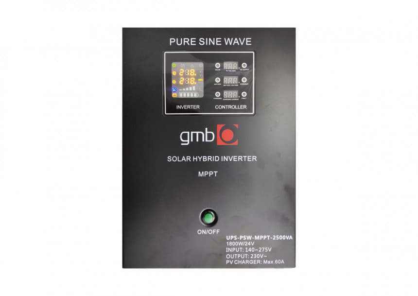 UPS-PSW-MPPT-2500VA GMB LONG MPPT, cist sinusni pretvarac sa produzenom autonomijom 1800W-220V/24V 44201 1