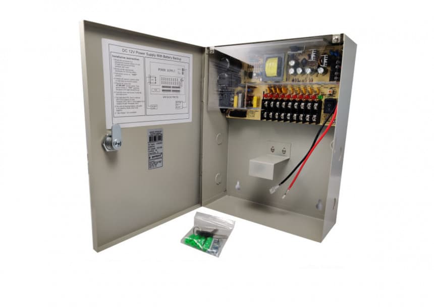 NAPRKU-12V/10A-9CH Gembird Napajanje u kutiji sa opcijom UPS (bez baterije) 1.5A/CH 1