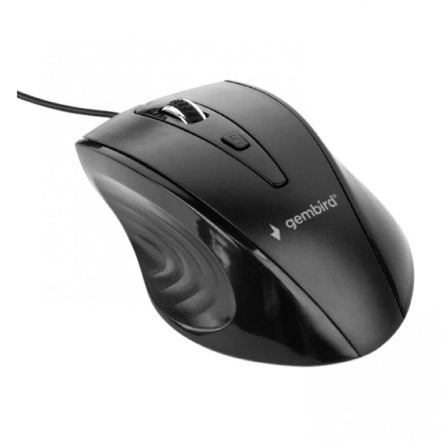 MUS-4B-02 Gembird Opticki mis 800-1200Dpi 4-button black 115mm USB 1