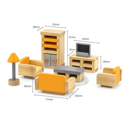 Viga Drvena dnevna soba