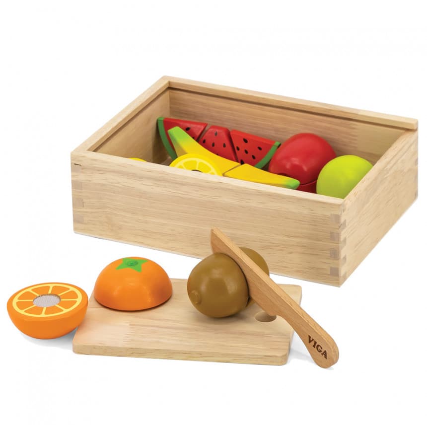 Viga Drveni set seckamo voće 2
