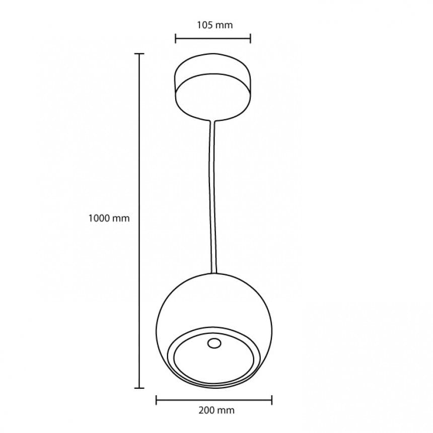 Viseća LED lampa 20W LVL11240-20/DL 2