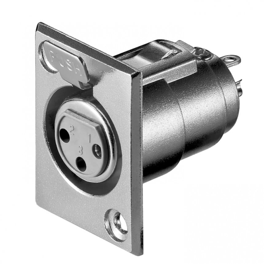 XLR utičnica S25K 1