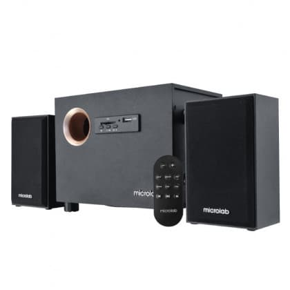 Microlab M105R Aktivni drveni zvucnici 2.1 10W RMS(5W, 2x2.5W) SD, USB,FM, daljinski, 3.5mm