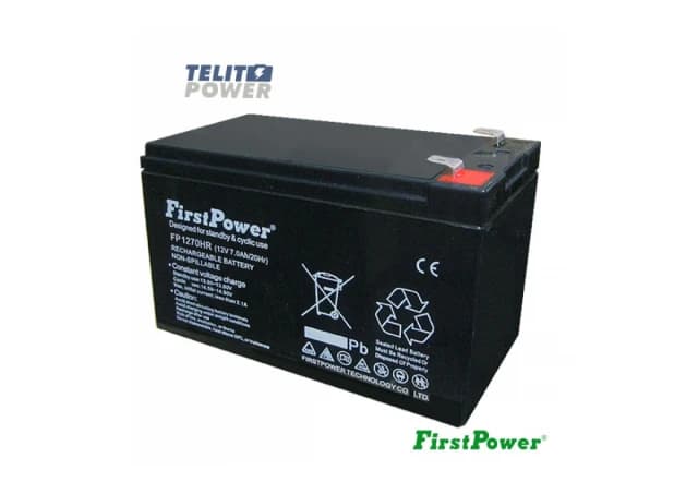 12V 7Ah FP1270HR FIRSTPOWER terminal T2