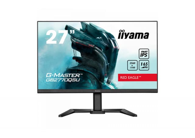 27" ETE Fast IPS Gaming, G-Master Red Eagle, FreeSync PremiumPro, 2560x1440@165Hz, 400cd/m², 1000:1, HDMI, DisplayPort, 0,5ms (GTG), HDR400, Speakers, USB-HUB (2x3.0), Black Tuner, 15cm Height Adj. Stand