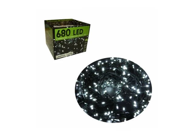 ***680 LED, lampa, belo svetlo, 8 funkcija 52-135000